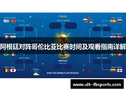 阿根廷对阵哥伦比亚比赛时间及观看指南详解 阿根廷对阵哥伦比亚比赛时间及观看指南详解
