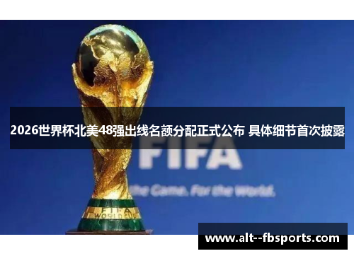 2026世界杯北美48强出线名额分配正式公布 具体细节首次披露
